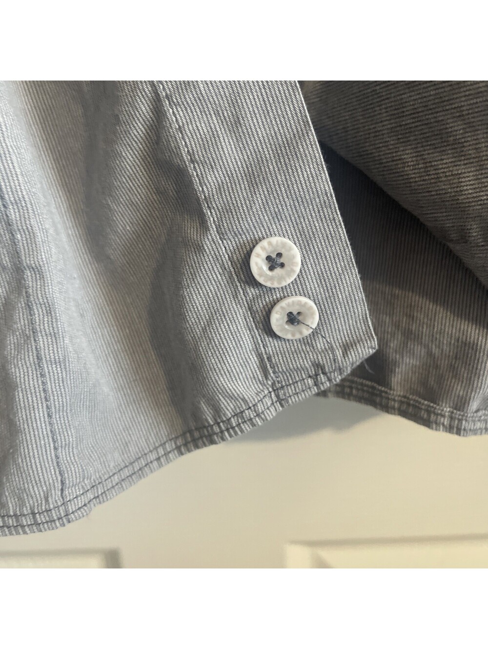 Harley Davidson Button Up Shirt 2XL XXL Gray Black Logo Pockets Short Sleeves HD - Picture 9 of 12